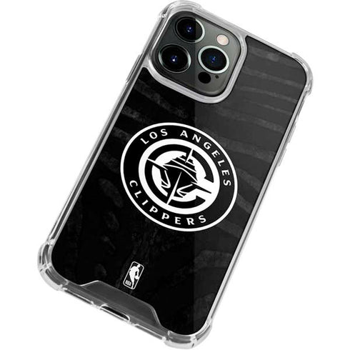 NBA LA Clippers Animal Print iPhone 14 Pro Clear Case